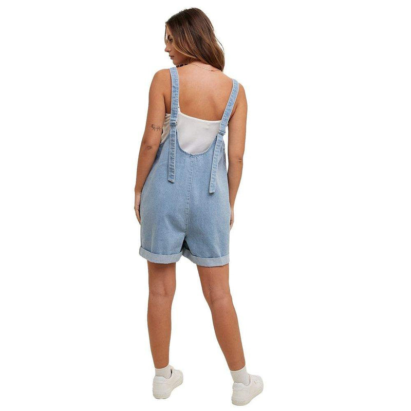 Wishlist Women's Denim Cotton Romper