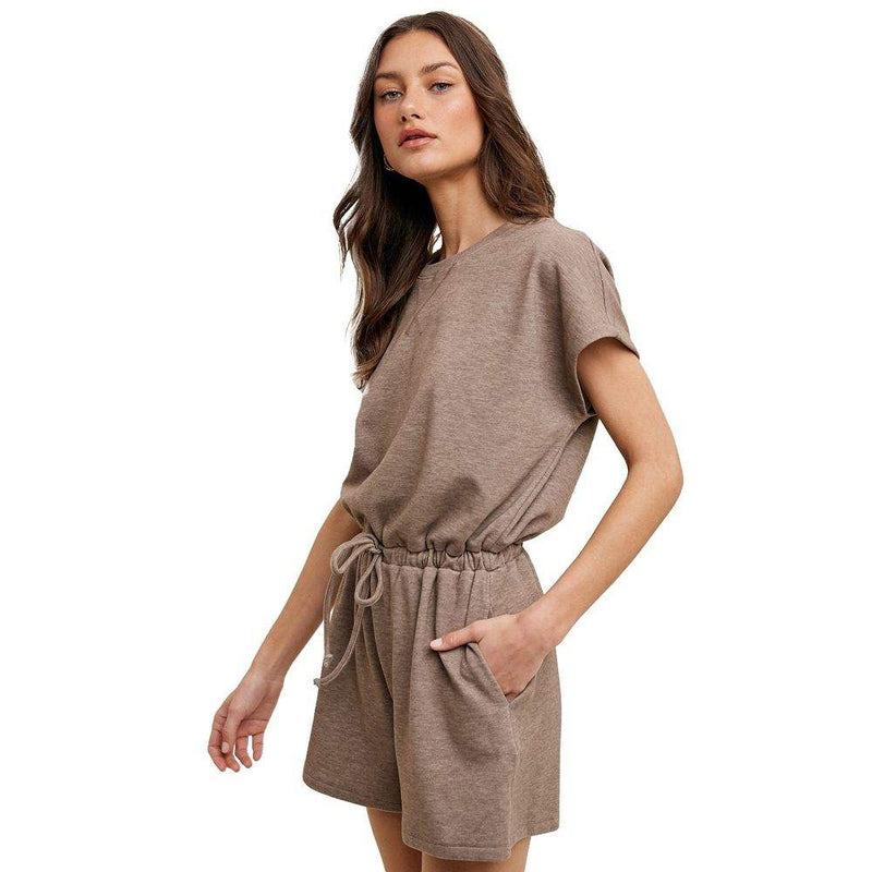 Wishlist Women's Mushroom Drawstring Romper