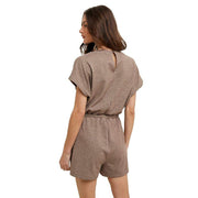 Wishlist Women's Mushroom Drawstring Romper