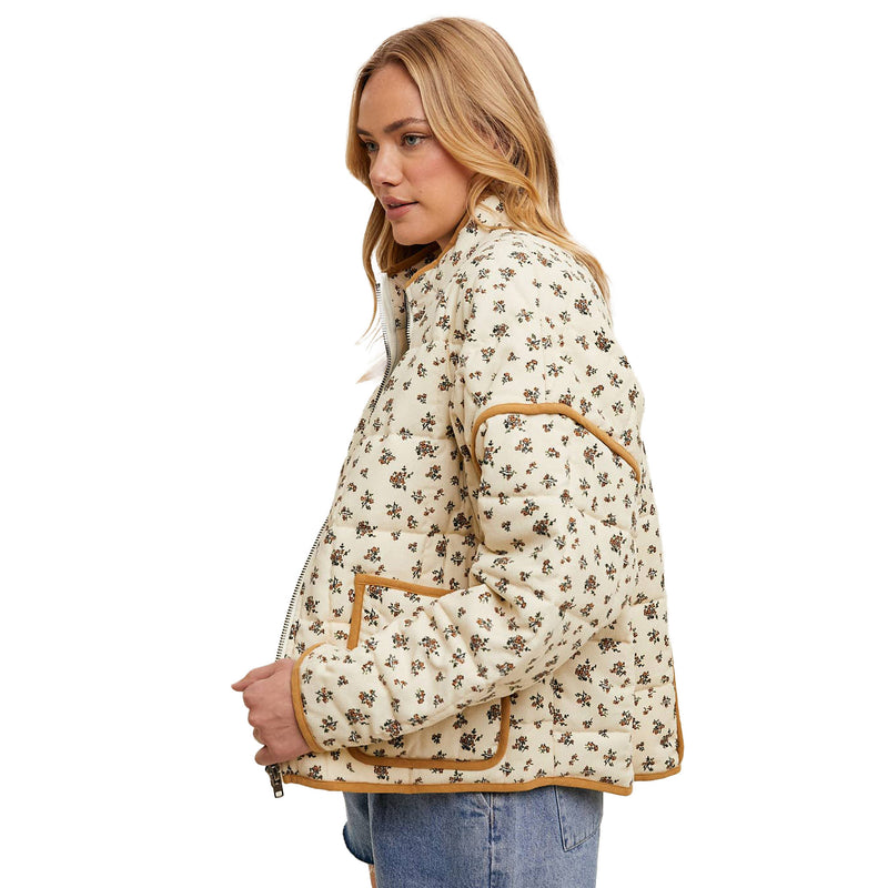 Wishlist Womens Cream/Golden Floral Jacket