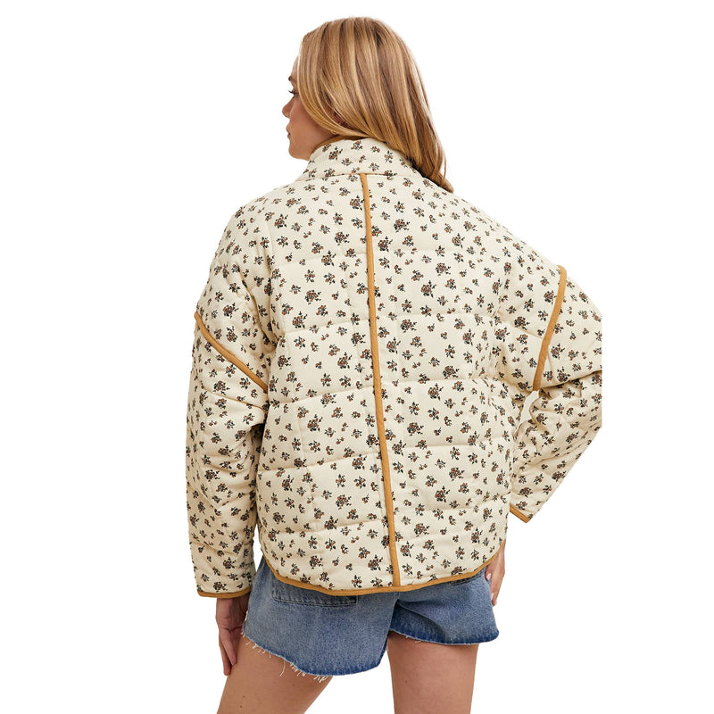 Wishlist Womens Cream/Golden Floral Jacket