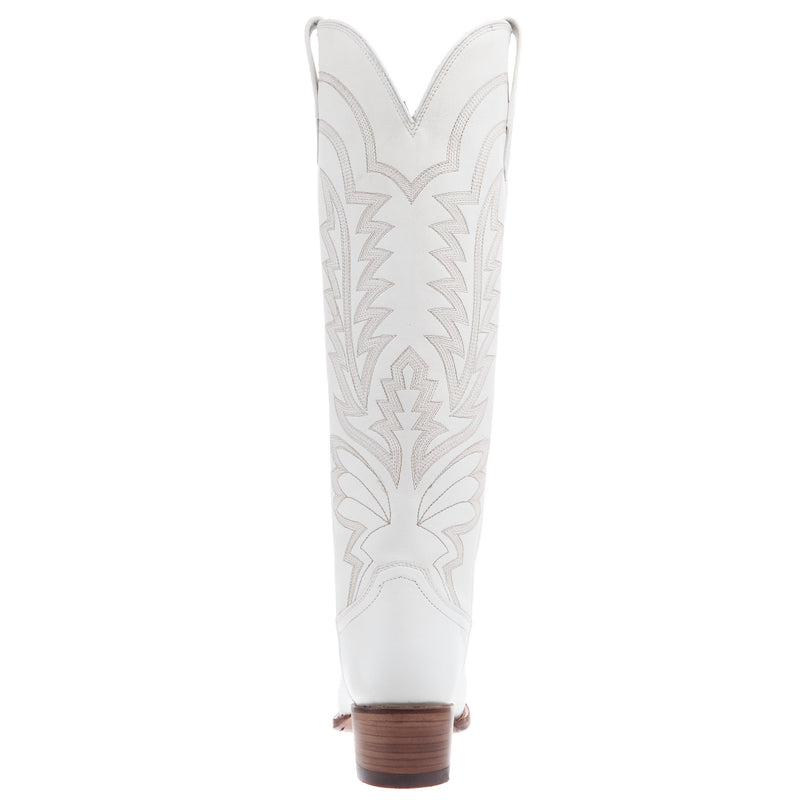 Tecovas Women`s Abby Cowhide Snow Vamp 17In Cowhide Snow Top Boot