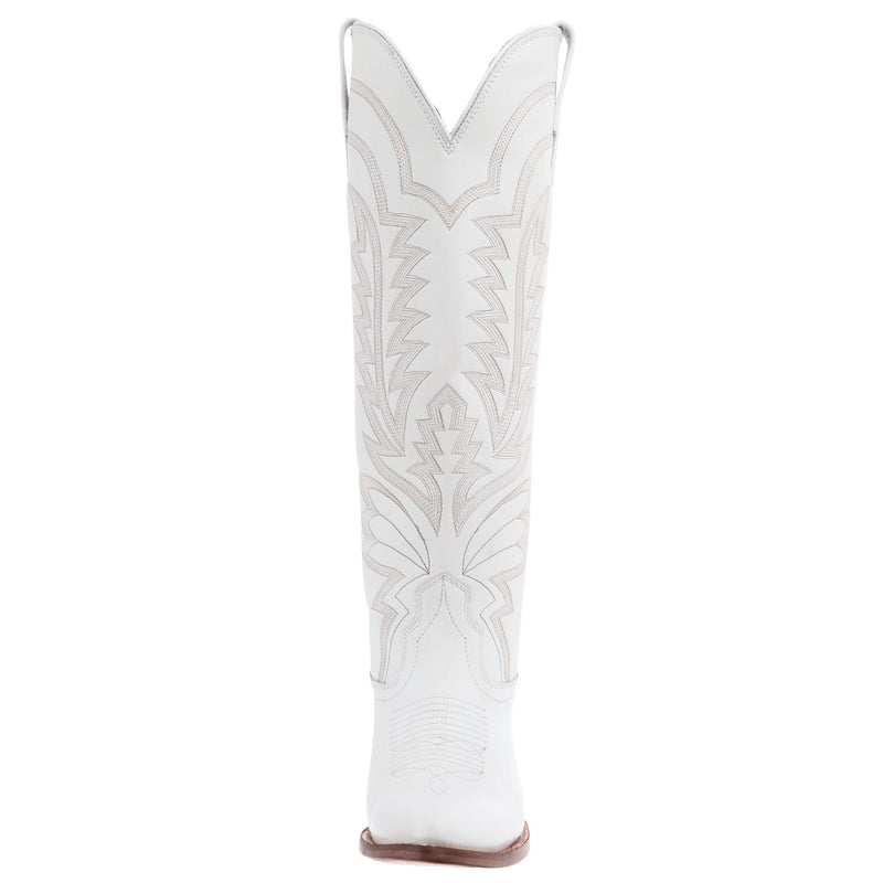 Tecovas Women`s Abby Cowhide Snow Vamp 17In Cowhide Snow Top Boot