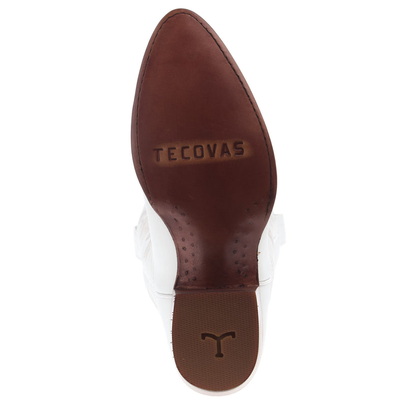 Tecovas Women`s Abby Cowhide Snow Vamp 17In Cowhide Snow Top Boot