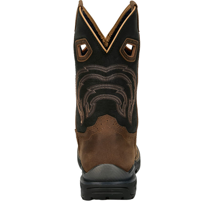 Justin Boot Company Men's Slickline 11In H20 Brown Nano Comp Square Toe Work Boot
