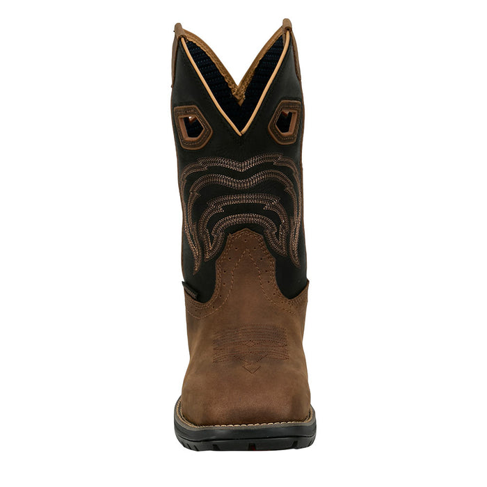 Justin Boot Company Men's Slickline 11In H20 Brown Nano Comp Square Toe Work Boot