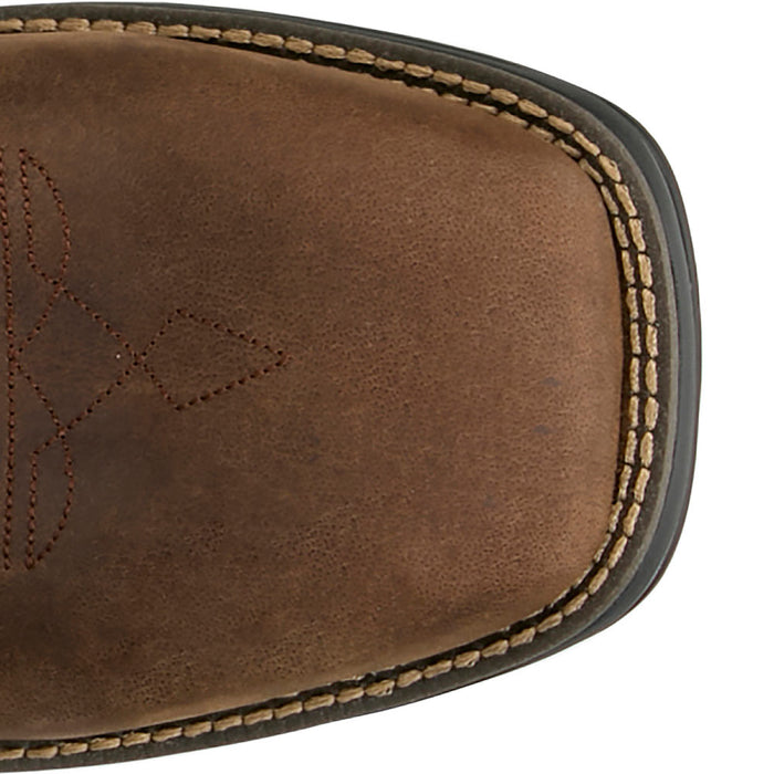 Justin Boot Company Men's Slickline 11In H20 Brown Nano Comp Square Toe Work Boot