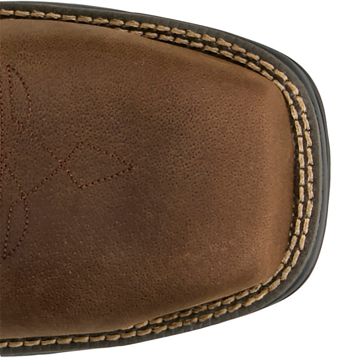 Justin Boot Company Men's Slickline 11In Waterproof Brown Soft Square Toe Work Boot