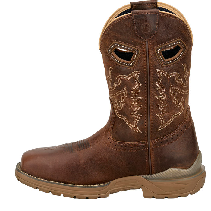 Justin Boot Company Men's Oil Patch 11In Waterproof Brown Nano Square Toe Work Boot