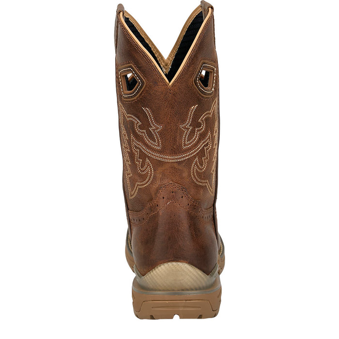 Justin Boot Company Men's Oil Patch 11In Waterproof Brown Nano Square Toe Work Boot