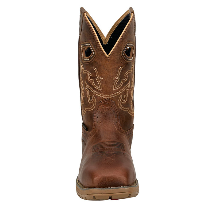 Justin Boot Company Men's Oil Patch 11In Waterproof Brown Nano Square Toe Work Boot