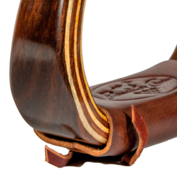 Professionals Choice Dark Gloss 2in Wood Stirrups