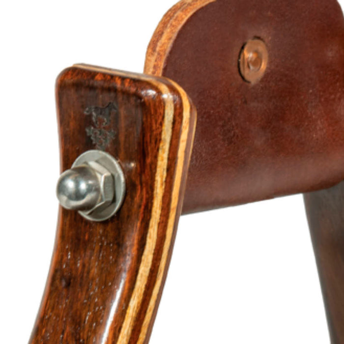 Professionals Choice Dark Gloss 2in Wood Stirrups