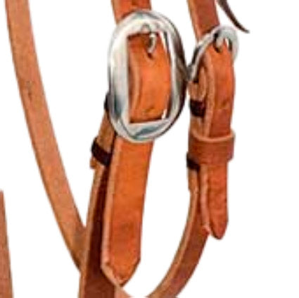 Cowboy Tack 3/4in Roughout Leather Cowboy Knot Browband Headstall