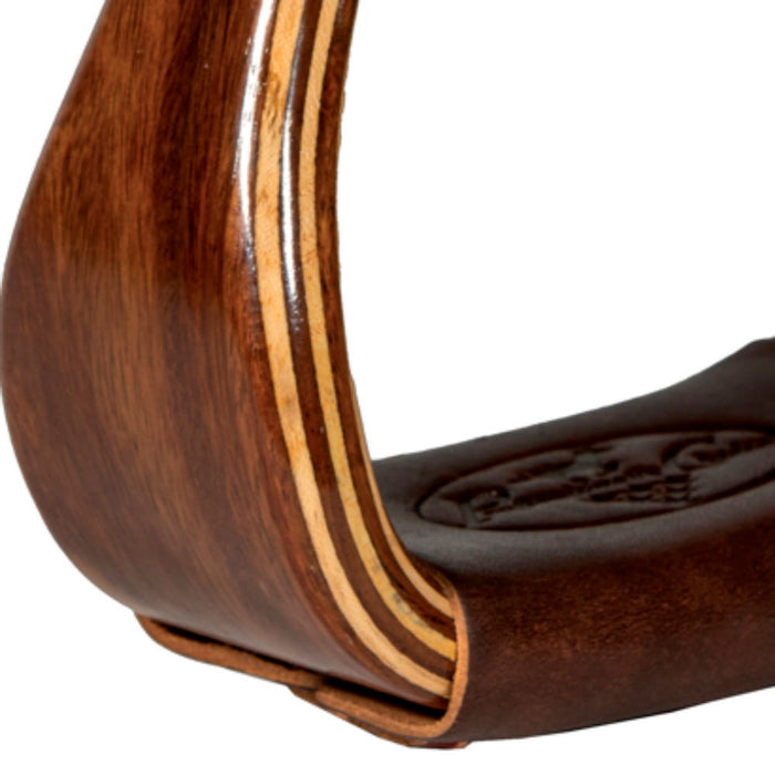 Professionals Choice Dark Gloss 3in Wood Stirrups