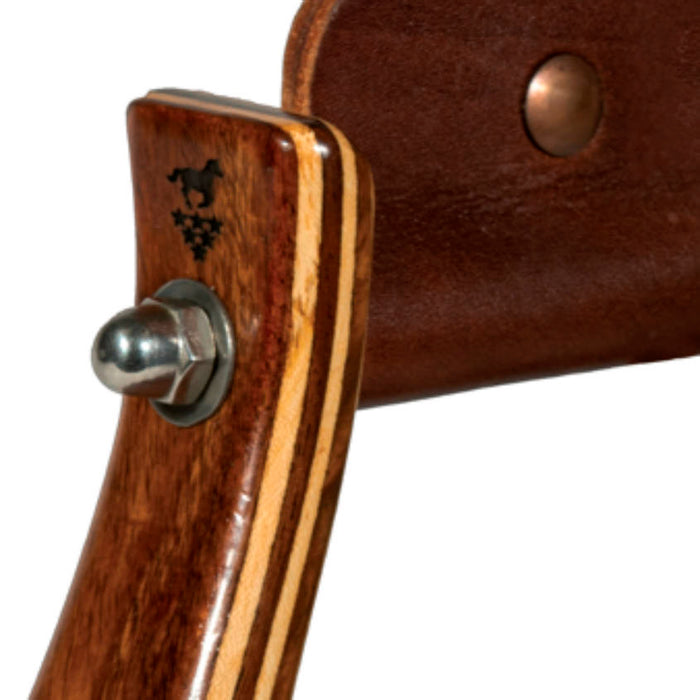 Professionals Choice Dark Gloss 3in Wood Stirrups