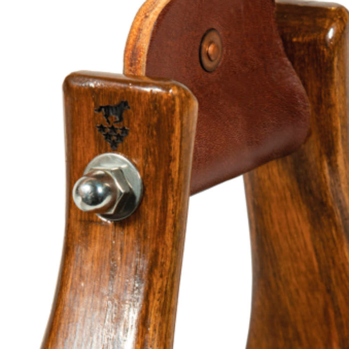 Professionals Choice Medium Gloss 3in Wood Stirrups