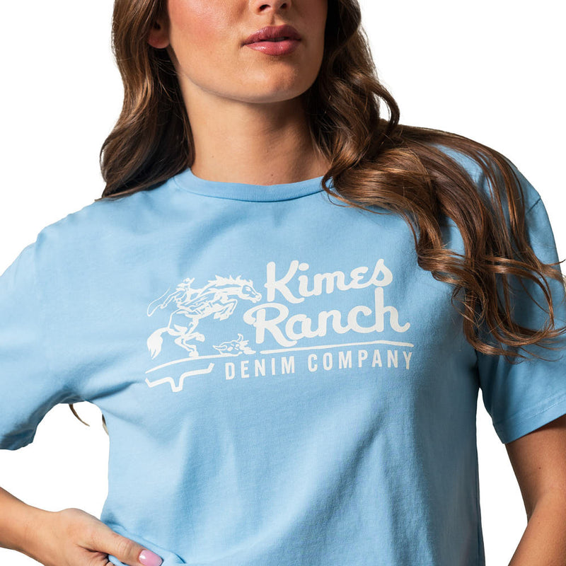 Kimes Ranch Women's Faded Denim Davona Dale Tee Shirt
