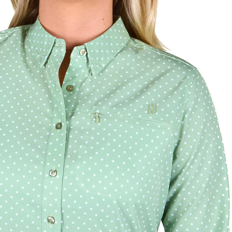 Sand Hill Ranch Women's Sagewood Dot Long Sleeve Shirt