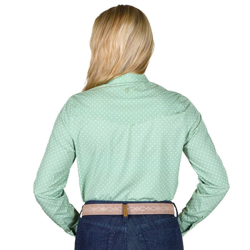 Sand Hill Ranch Women's Sagewood Dot Long Sleeve Shirt
