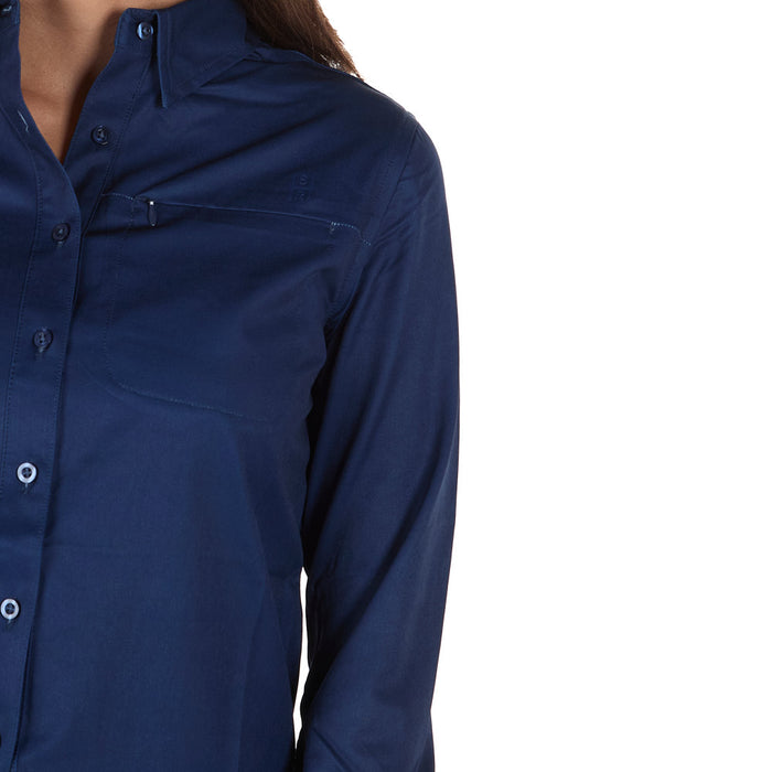 Sand Hill Ranch Women's Navy Long Sleeve Shirt