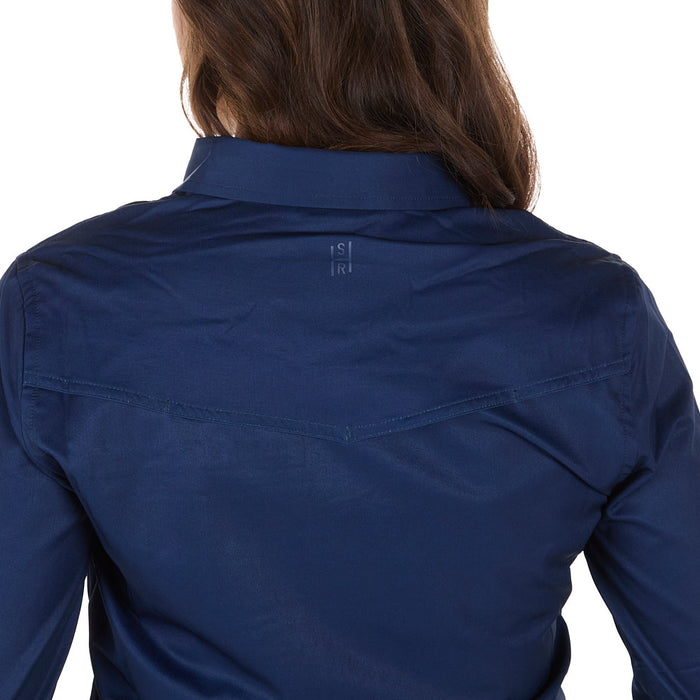 Sand Hill Ranch Women's Navy Long Sleeve Shirt