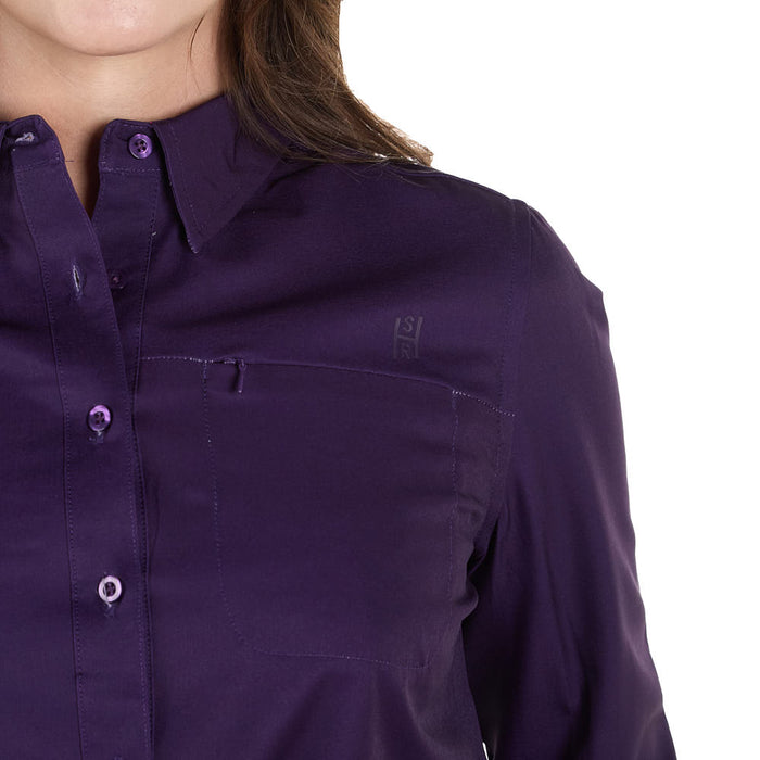 Sand Hill Ranch Women's Purple Long Sleeve Shirt