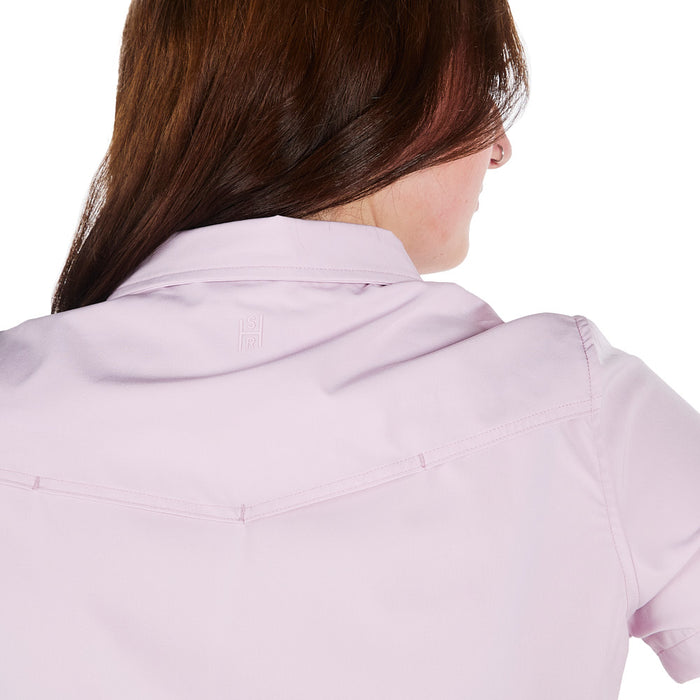 Sand Hill Ranch Women's Purple Short Sleeve Button Shirt