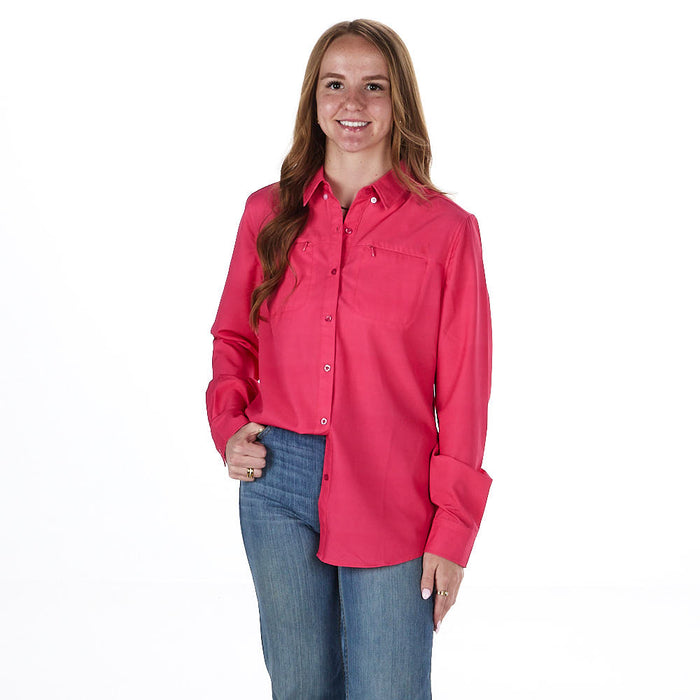 Sand Hill Ranch Women's Watermelon Long Sleeve Button Shirt