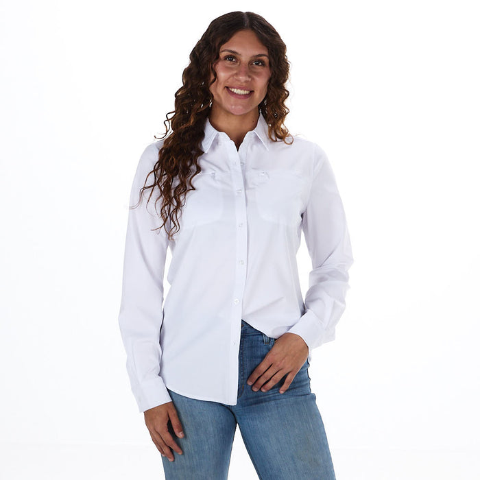 Sand Hill Ranch Women's Ivory Long Sleeve Button Shirt