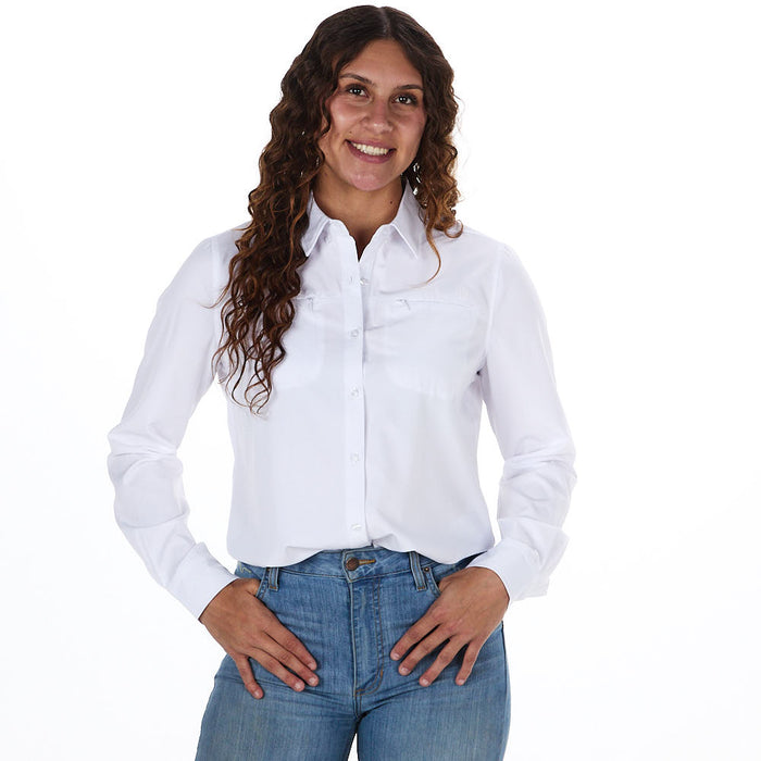 Sand Hill Ranch Women's Ivory Long Sleeve Button Shirt