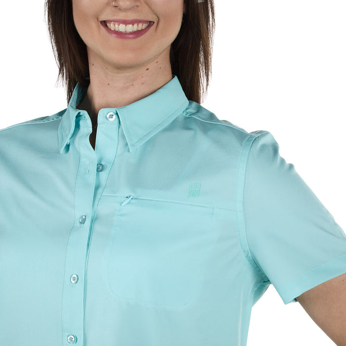 Sand Hill Ranch Women's Blue Short Sleeve Shirt