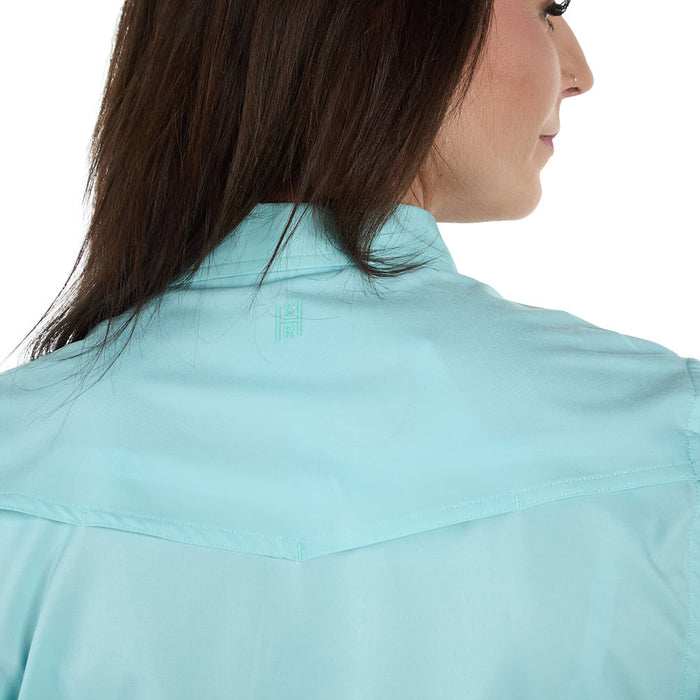 Sand Hill Ranch Women's Blue Short Sleeve Shirt