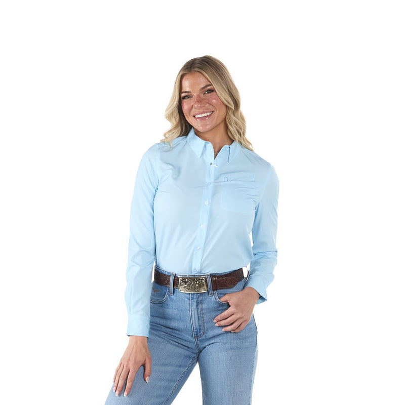 Sand Hill Ranch Women's Seafoam Long Sleeve Shirt