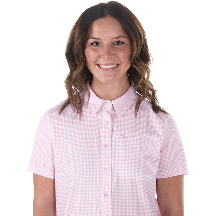 Sand Hill Ranch Women's Lavender Gingham Short Sleeve Shirt