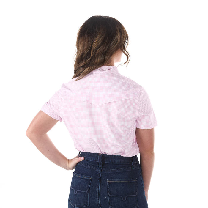 Sand Hill Ranch Women's Lavender Gingham Short Sleeve Shirt