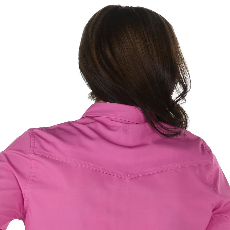 Sand Hill Ranch Women's Bright Purple Short Sleeve Button Shirt