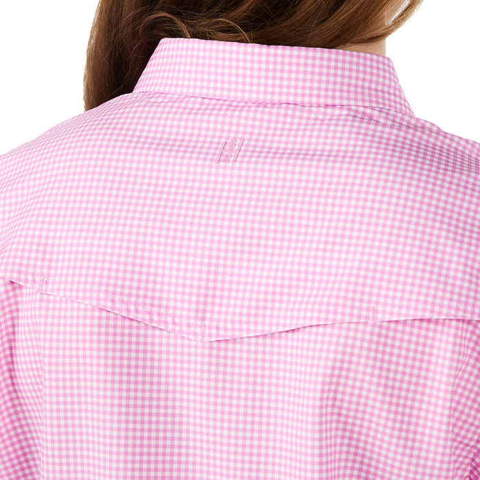 Sand Hill Ranch Women's Purple Gingham Short Sleeve Shirt