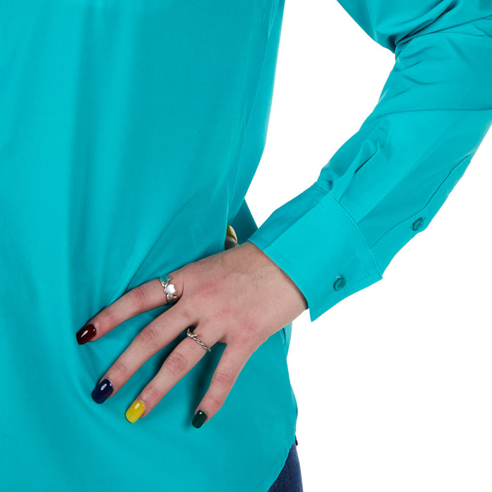 Sand Hill Ranch Women's Teal Long Sleeve Button Shirt