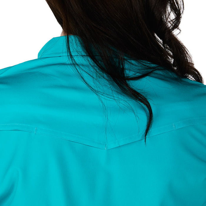 Sand Hill Ranch Women's Teal Long Sleeve Button Shirt