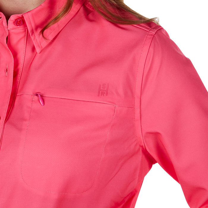 Sand Hill Ranch Women's Coral Long Sleeve Button Shirt