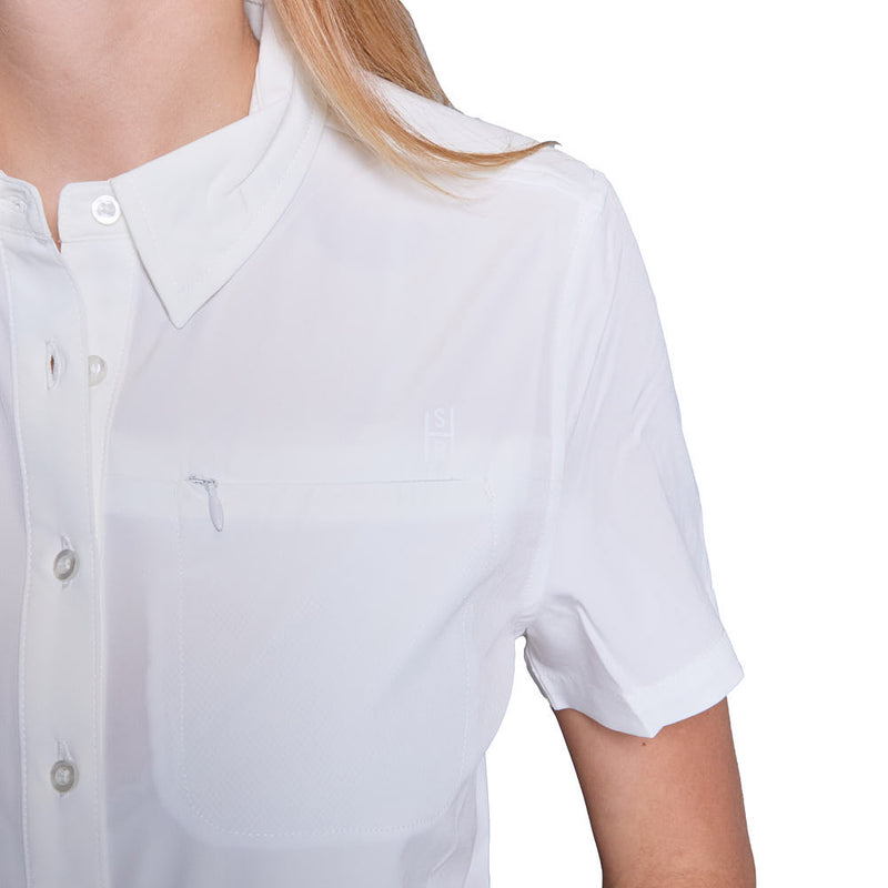 Sand Hill Ranch Women's White Short Sleeve Shirt