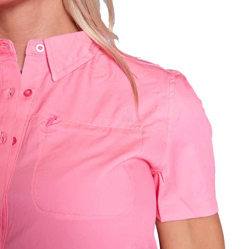 Sand Hill Ranch Women's Rose Short Sleeve Stripe Shirt