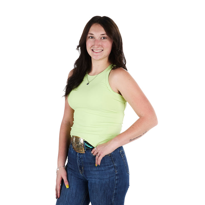 Sand Hill Ranch Horsewoman Green Tank