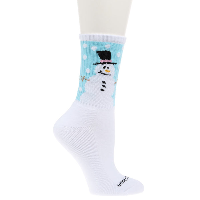 Crescent Sock Comapny Women's World`s Softest Snowman Sport Mini Crew Socks
