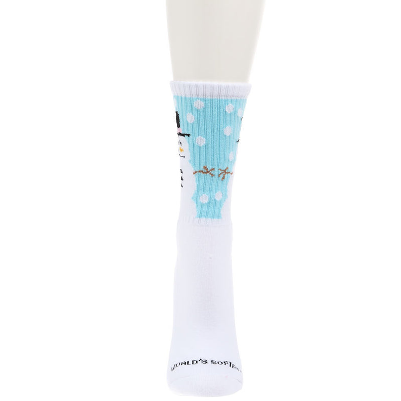 Crescent Sock Comapny Women's World`s Softest Snowman Sport Mini Crew Socks