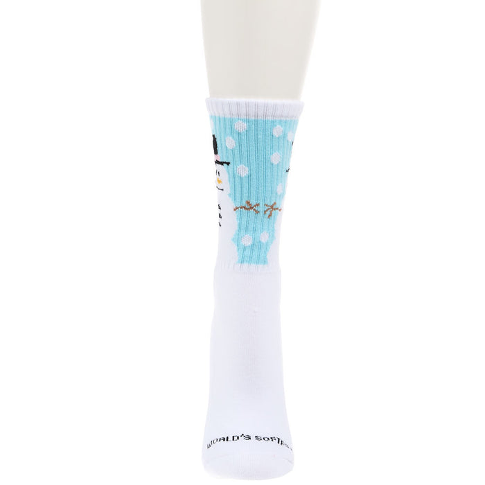 Crescent Sock Comapny Women's World`s Softest Snowman Sport Mini Crew Socks