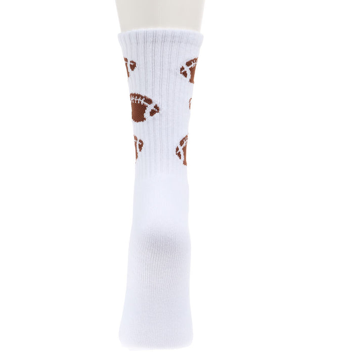 Crescent Sock Comapny Women`s Football Sport Mini White Crew Socks