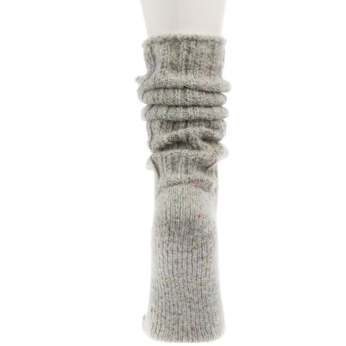 Crescent Sock Comapny Grey Confetti Sweater Slouch Crew Socks