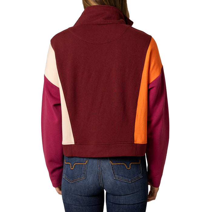 Kimes Ranch Women's Maroon Zip Neck Cami